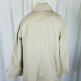 London Fog Maincoats Petites Summer Rain Trench Coat Womens 12P Placket Front