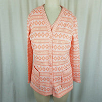 Marty Gutmacher Twinset Tank Top Blazer Sweater Jacket 70s Polyester Womens S M