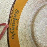 Vintage Sahuayo Legitimo Toasted Straw Hat Safari Mens 7 3/8 59 Mexico Strap