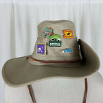 Vintage Walt Disney World Park Safari Hat Collectible Animal Kingdom Pins Mens S