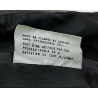 Marc New York Distressed Black Leather Jacket Womens M Fitted Tailored Button Up