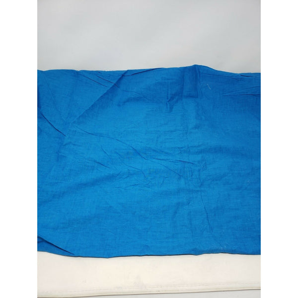 Bright Blue Cotton Chambray Linen Feel Fabric Woven Almost 1.5 yards