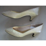 Special Occasions By Saugus Shoes Gold High Heels Pumps Womens Size 6.5 US 266