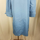Misty Harbor Yachtsman Cloth Blue Canvas Rain Trench Coat Womens 14 Sailing VTG