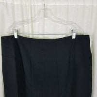 Lysse Perfect High Waist Skirt Plus Size Womens 2X Black Tailored Pencil Pull On