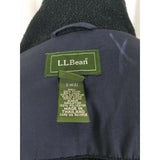 LL Bean Fleece Lined Jacket Nylon Windbreaker Full Zip Up Bomber Style Womens M