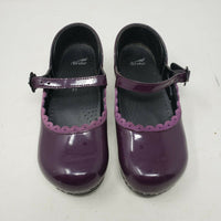 Dansko Purple Patent Leather Mary Janes Clogs Buckle Mules Girls Kids 33 11.5 12