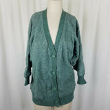 If You Fashion House Wool Blend Cardigan Sweater Womens M Vintage 3/4 Sleeve 50s