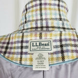 LL Bean Wool Herringbone Tweed Plaid Riding Country Jacket Blazer Womens 12P