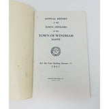 Annual Report Town Officers of Windham Maine January 31 1957 Cumberland County