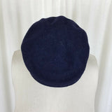 Kangol 100% Wool Felt Newsboy Cabbie Ascot Hat Mens Adults 20 Navy Blue England