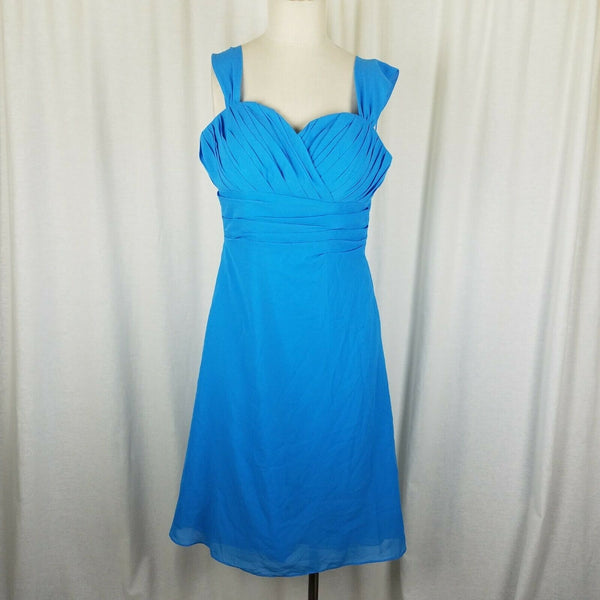 JJ's House Twirl Ruched Empire Sweetheart Formal Prom Cocktail Dress Womens XS