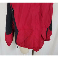 LL Bean Womens M Hooded Winter Snow Ski Snowboard Parka Jacket Red Thinsulate