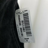 LL Bean Petites Moleskin Brushed Cotton Black Demi Skirt Womens 6P Vintage NOS