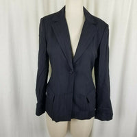 Vintage Votre Nom Exposed Stitching Stripe Factory Sample Jacket Blazer Womens 6