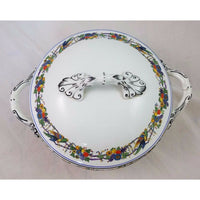 Wilton Ware Birds of Paradise China Covered Serving Dish Handles England Parrot