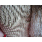 Eyeshadow Vegan Faux Fur Knit Open Front Cardigan Sweater Vest Jacket Womens XL