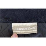 Coldwater Creek Wool Cashmere Insulated Double Breasted Peacoat Jacket Womens 8