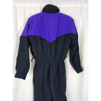 Vintage 90s Eddie Bauer Neon Insulated One Piece Winter Ski Snowsuit Womens 12P