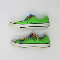 Converse All Star Pride Neon Lime Green Lo Tops Fashion Sneakers Shoes Womens 7