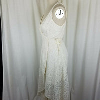 Abercrombie & Fitch Lace Wrap Summer Dress Womens S Hi Lo Assymetrical Plunge