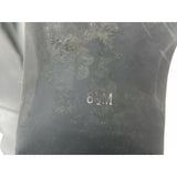 G by Guess Black Leather Boots Womens 7 Tall Knee High Zip Up Buckles Riding