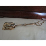 Holmes & Edwards Stainless Steel Floral Flatware Set in Chest Japan Tongs