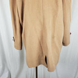 LL Bean Toggle Closure Hooded Ribbed Wool Duffel Winter Peacoat Coat Womens XL