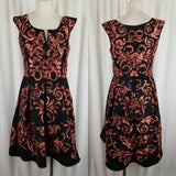 Yoana Baraschi Anthropologie Mirissa Fit & Flare Twirl Dress Womens 4 Tapestry