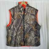 Vintage Woolrich x Realtree Hardwoods Blaze Hunting Reversible Vest Mens L