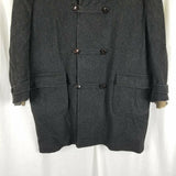 Vintage Loden Coat Lodenfrey Charcoal Loop Button Peacoat Jacket Boys Girls 20