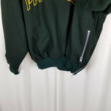 Vintage Green Bay Packers Pullover Henley Wool Bomber Jacket Mens XL 1/4 Zip