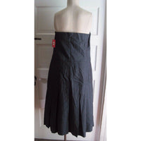 Isaac Mizrahi Strapless Indigo Denim Blue Jean Pleated Sundress Dress NWT Womens