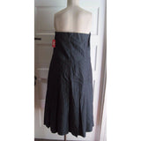 Isaac Mizrahi Strapless Indigo Denim Blue Jean Pleated Sundress Dress NWT Womens