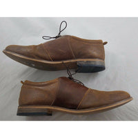 Leather Oxford Dress Shoes Mens 9.5 Double Lion India Brown Brushed Two 2 Tone