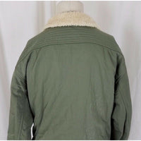 Mountain Hardwear Embroidered Floral Canvas Shearling Fleece Collar Womens sz M
