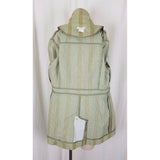 Tyler Boe Double Breasted Pinstripe Military Peacoat Jacket Blazer Coat Womens 8