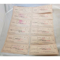 Hancock Theatre Boston Jan 1952 Cancelled Bank Checks Deposit Slips Lot Strand