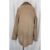 Vintage London Fog Microfiber Brushed Suede All Weather Jacket Coat Womens M