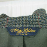 Vintage Brooks Brothers Plaid Tweed Wool Sport Coat Jacket Blazer Mens 43 USA