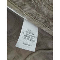 J.Jill Canvas Cotton Embroidered Pleated Fit & Flare Riding Jacket Coat Womens M