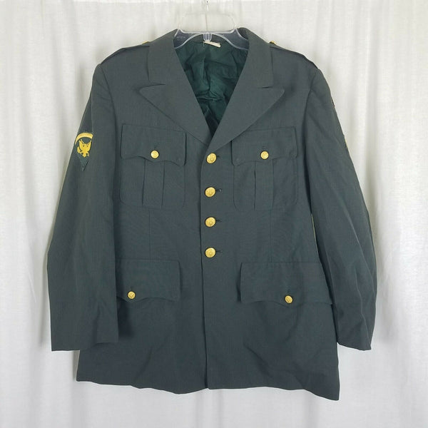 Vietnam War Era US Army Specialist 5 Rank Uniform Coat Blazer Jacket Mens sz 40S
