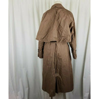 Vintage Count Romi Cape Top Trench Coat Belted Zip Out Flannel Lined Womens 6