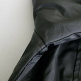 Original Supreme Quality PVC Vegan Faux Fur Collar Belted Tie Jacket Womens L