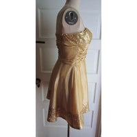 Hailey Logan by Adrianna Papell Sequined Ruched Fit & Flare Party Womens Dress 8