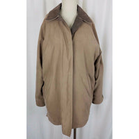 Vintage London Fog Microfiber Brushed Suede All Weather Jacket Coat Womens M