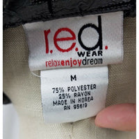 R.E.D. Wear Textured Crosshatch Full Button Up Jacket Womens S Slate Gray Red