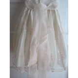 Cinderella Embroidered Taffeta Tulle Tea Party Holiday Wedding Dress Girls sz 3