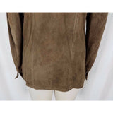 Vintage Leathers by New England Sportswear Brown Brushed Jacket Womens S USA