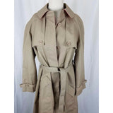 Misty Harbor Cape Top All Weather Cotton Belted Tie Sash Trench Coat Womens 14